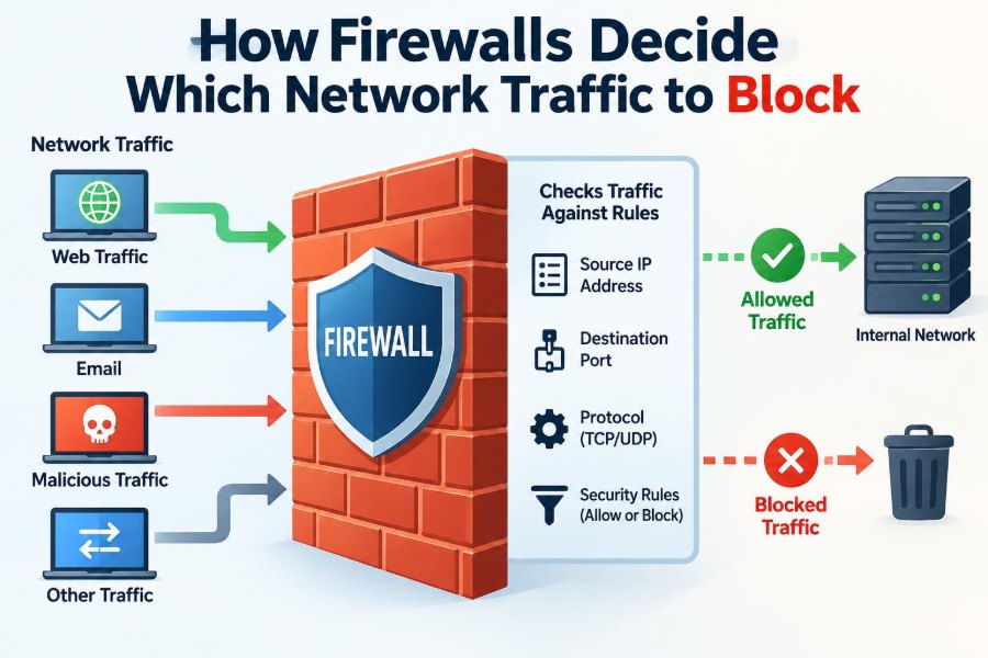 π‘οΈ How Firewalls Decide Which Network Traffic to Block
