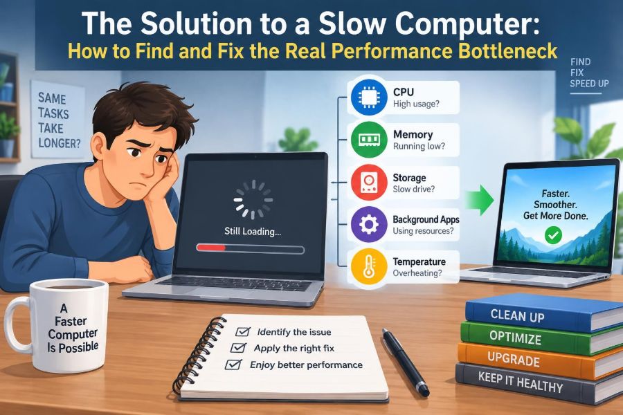 🖥️ The Solution to a Slow Computer: How to Find and Fix the Real Performance Bottleneck