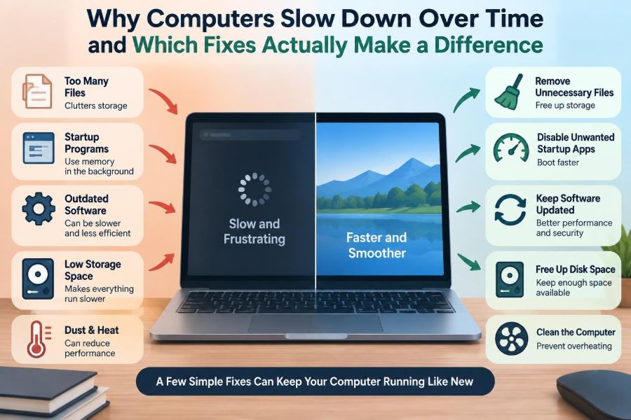 🧹 Why Computers Slow Down Over Time and Which Fixes Actually Make a Difference