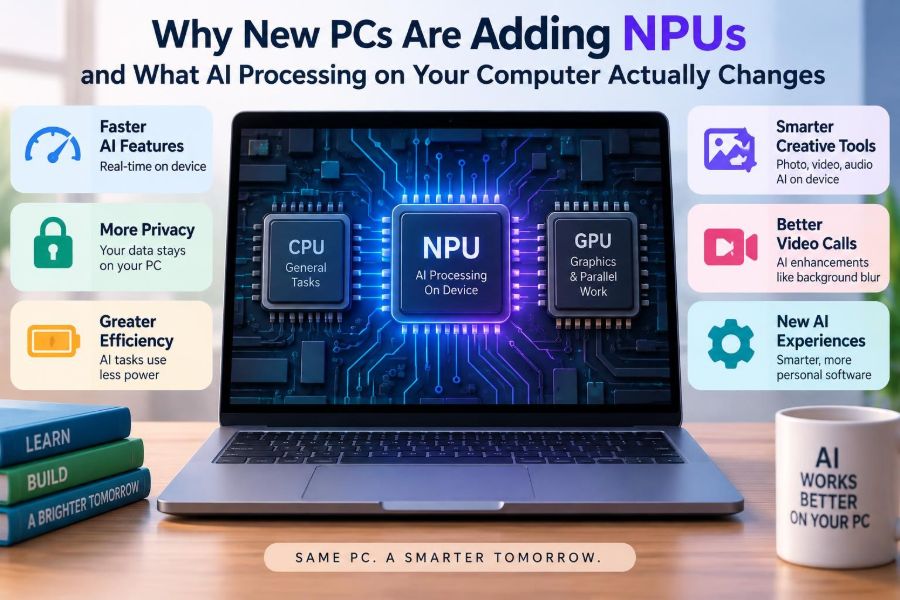 🧠 Why New PCs Are Adding NPUs and What AI Processing on Your Computer Actually Changes