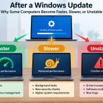 🖥️ After a Windows Update: Why Some Computers Become Faster, Slower, or Unstable