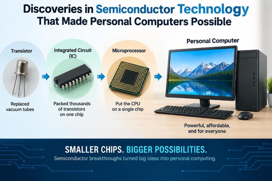 🖥️ Discoveries in Semiconductor Technology That Made Personal Computers Possible