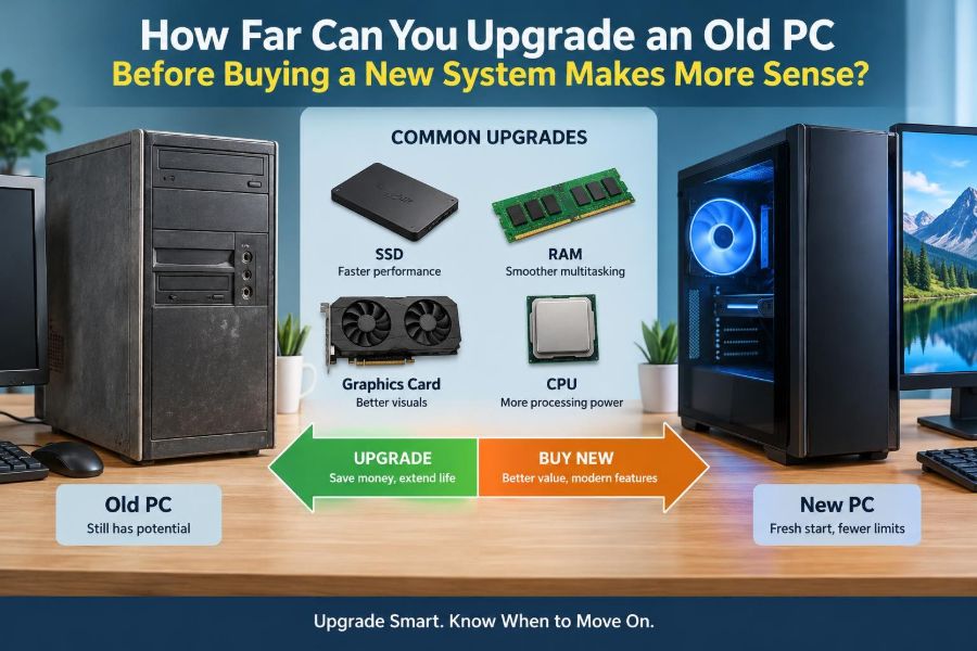 🖥️ How Far Can You Upgrade an Old PC Before Buying a New System Makes More Sense?