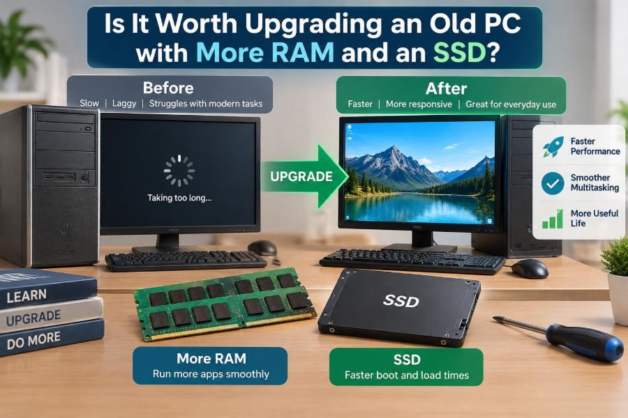 🖥️ Is It Worth Upgrading an Old PC with More RAM and an SSD?