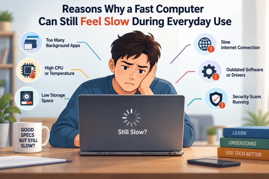 🖥️ Reasons Why a Fast Computer Can Still Feel Slow During Everyday Use