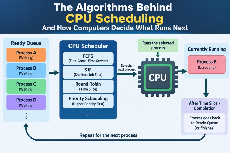 🖥️ The Algorithms Behind CPU Scheduling and How Computers Decide What Runs Next