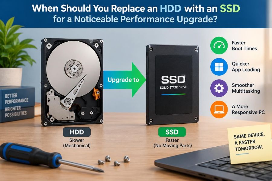 🖥️ When Should You Replace an HDD with an SSD for a Noticeable Performance Upgrade?